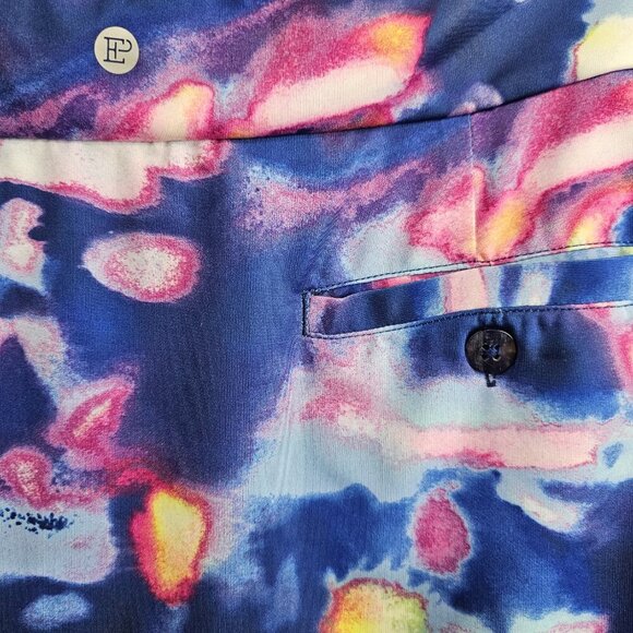 EPNY New Women's Galaxy Printed Multi Color Active Skort Skirt - Picture 5 of 7